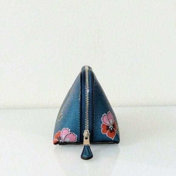 Coach WildFlower Teal Cosmetic Bag - Picture 4 of 9